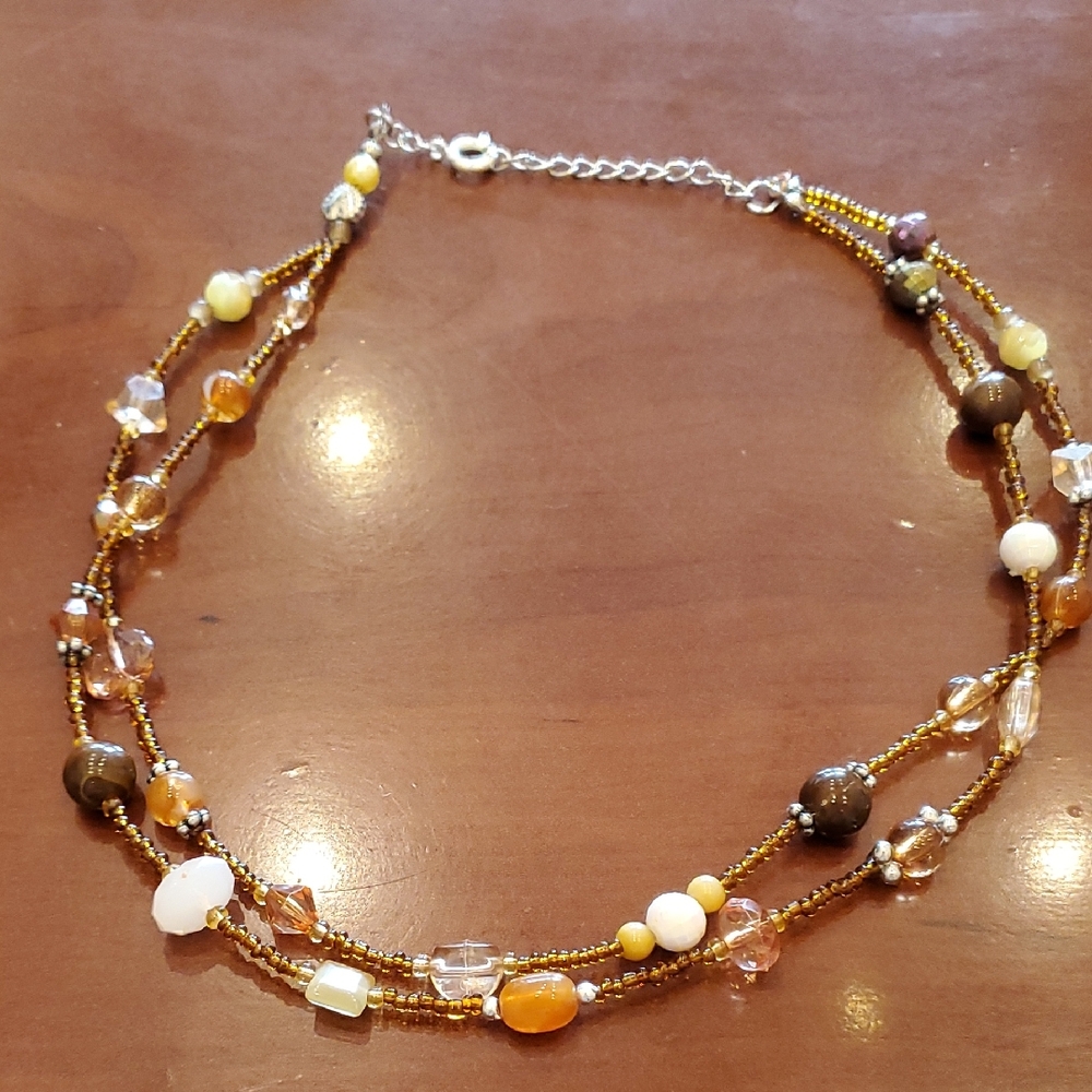 Amber Color Neclace